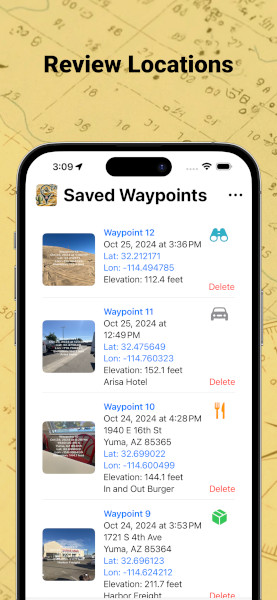 MyGPSWaypoints Screenshot 3